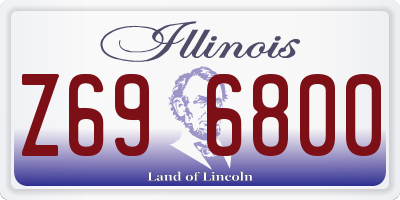 IL license plate Z696800