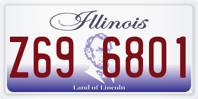 IL license plate Z696801