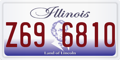 IL license plate Z696810
