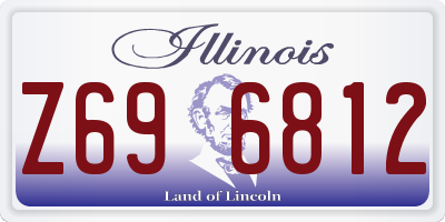 IL license plate Z696812