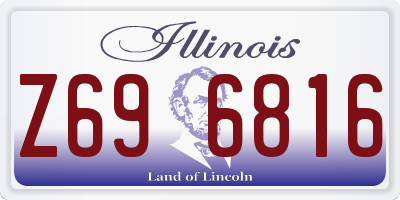 IL license plate Z696816