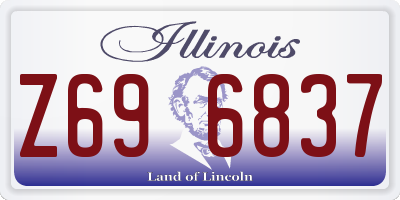 IL license plate Z696837