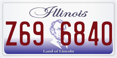IL license plate Z696840