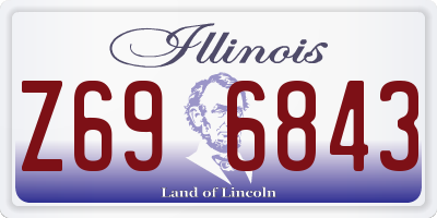 IL license plate Z696843
