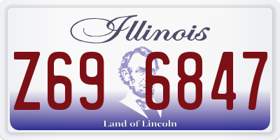 IL license plate Z696847
