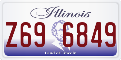 IL license plate Z696849