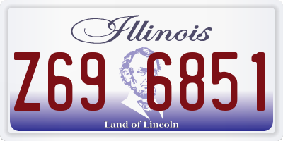 IL license plate Z696851