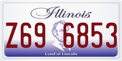 IL license plate Z696853