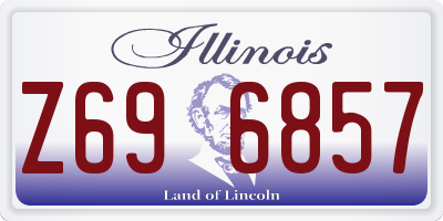 IL license plate Z696857