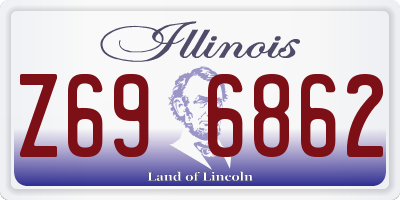 IL license plate Z696862