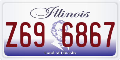 IL license plate Z696867