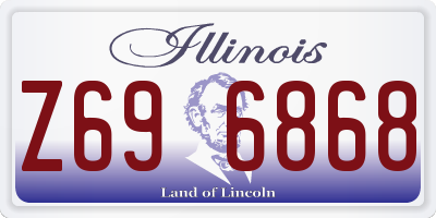 IL license plate Z696868
