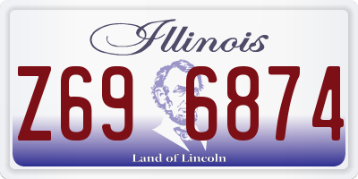 IL license plate Z696874