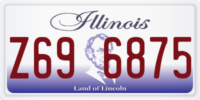IL license plate Z696875