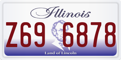 IL license plate Z696878