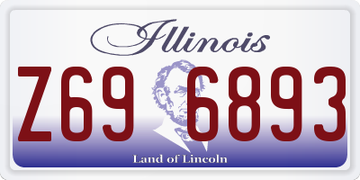 IL license plate Z696893