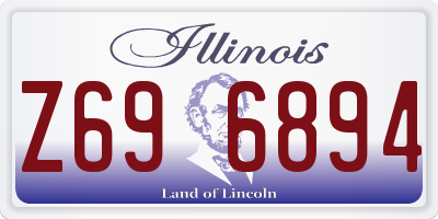 IL license plate Z696894