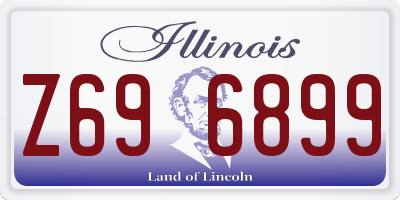 IL license plate Z696899