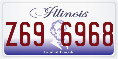 IL license plate Z696968