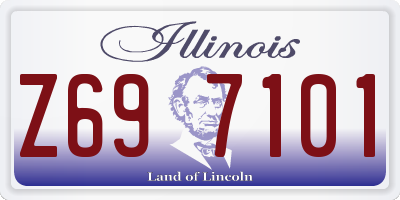 IL license plate Z697101