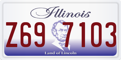 IL license plate Z697103