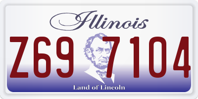 IL license plate Z697104