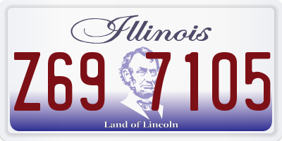 IL license plate Z697105