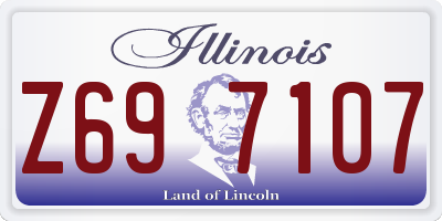 IL license plate Z697107