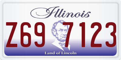 IL license plate Z697123