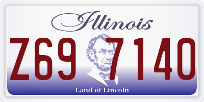 IL license plate Z697140