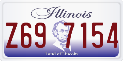 IL license plate Z697154