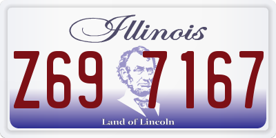 IL license plate Z697167