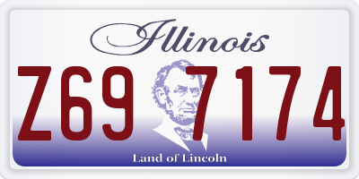 IL license plate Z697174