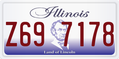 IL license plate Z697178