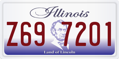 IL license plate Z697201