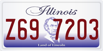 IL license plate Z697203