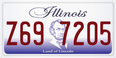 IL license plate Z697205