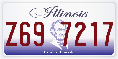 IL license plate Z697217