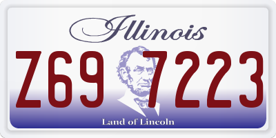 IL license plate Z697223