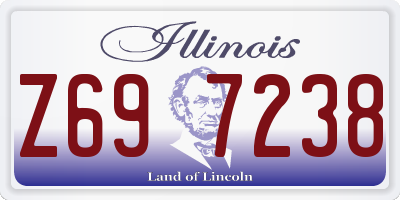 IL license plate Z697238