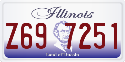 IL license plate Z697251