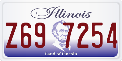 IL license plate Z697254