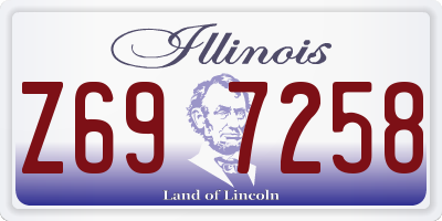 IL license plate Z697258