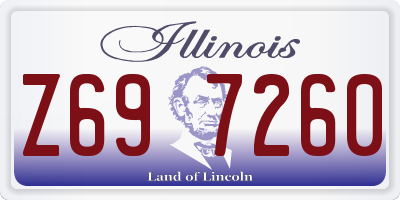 IL license plate Z697260