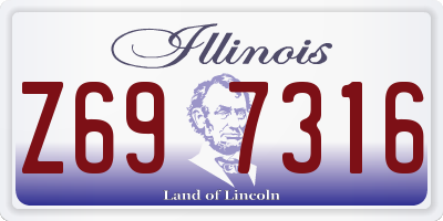 IL license plate Z697316