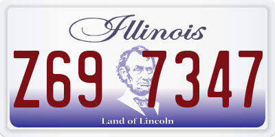IL license plate Z697347