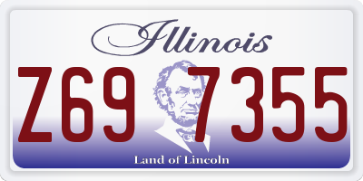 IL license plate Z697355