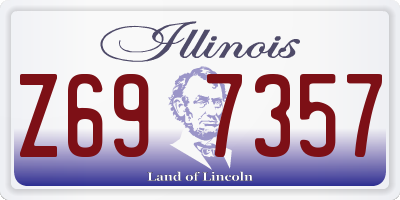 IL license plate Z697357