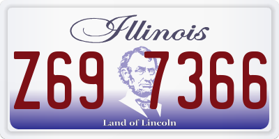IL license plate Z697366