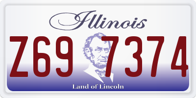 IL license plate Z697374